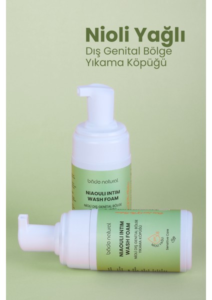 Nioli Yağlı Dış Genital Bölge Yıkama Köpüğü Ph 3.8 %100 Doğal 125 ml fırsatları