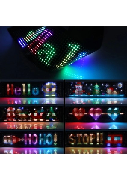 Usbli Kayan Yazı LED Tabela 7X17CM