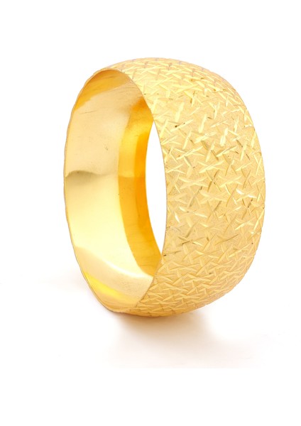 Altın Kaplama Cam Kırığı Model Bilezik 3 cm BLZ-3079