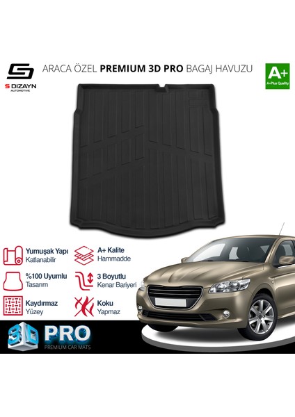 Peugeot 301 3D Pro Bagaj Havuzu 2012 Üzeri A+ Kalite fiyatları