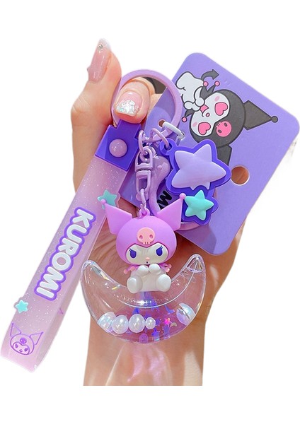 Sanrio Kt Kedi Ekose Balon Çiftler Anahtarlık Araba Anahtarlık Kolye Küçük Hediyeler (Yurt Dışından)