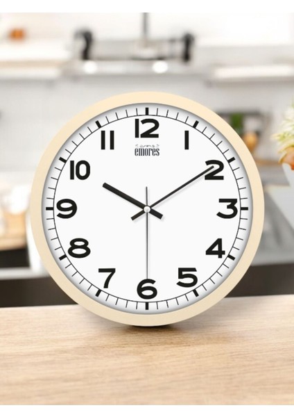 30 cm Gerçek Cam Sessiz Mekanizma Duvar Saati