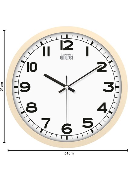 30 cm Gerçek Cam Sessiz Mekanizma Duvar Saati fırsatları