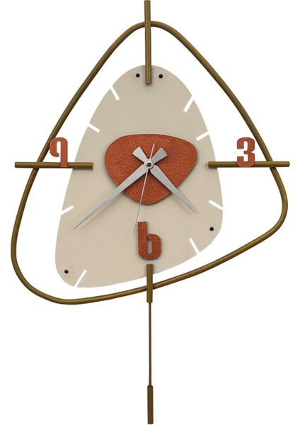 Color Clock - Metal Dekoratif Duvar Saati - Bohem Saat - Ev Ofis Salon Duvar Saatleri - CC007-1