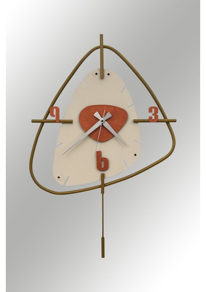 Color Clock - Metal Dekoratif Duvar Saati - Bohem Saat - Ev Ofis Salon Duvar Saatleri - CC007-1