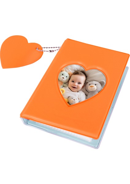 41 Fotoğraf Kapasiteli İnstax Mini Polakart Turuncu Fotoğraf Albümü