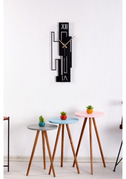 Pearl Metal Siyah Duvar Saati 1,5 mm Kalınlık 48X17 cm fırsatları