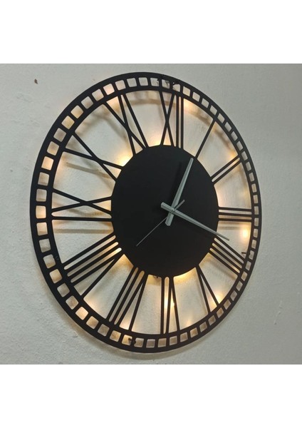 Modern Roma Rakamlı Işıklı Duvar Saati Oturma Odası Duvar Saati Anneler Günü Hediyesi fiyatları