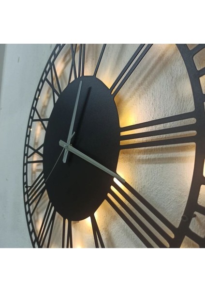 Modern Roma Rakamlı Işıklı Duvar Saati Oturma Odası Duvar Saati Anneler Günü Hediyesi modelleri