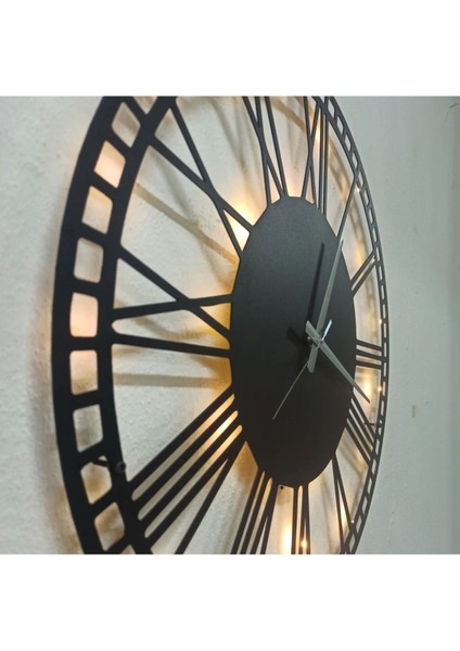 Modern Roma Rakamlı Işıklı Duvar Saati Oturma Odası Duvar Saati Anneler Günü Hediyesi fırsatları