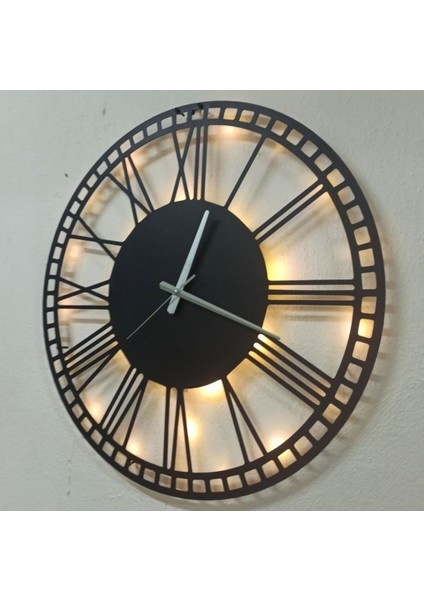 Modern Roma Rakamlı Işıklı Duvar Saati Oturma Odası Duvar Saati Anneler Günü Hediyesi indirimleri