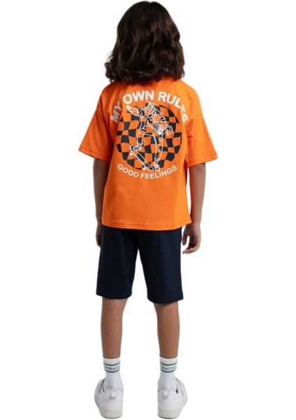 Rolypoly Erkek Çocuk Turuncu Pijama Takım 3575-G modelleri