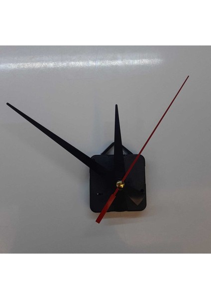 10 cm 13 cm 15 cm Akrep, Yelkovan, Saniye Sessiz Saat Mekanizması Askılı 16 mm Şaft, Siyah Renk fırsatları