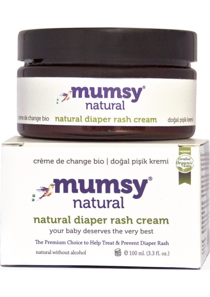 Pişik Kremi 100 ml Organik Doğal İçeriklerle Hassas Ciltler için Özel Formül modelleri