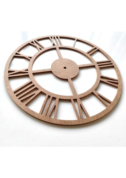 Roma Rakamlı Ham Mdf Boyanabilir Duvar Saati 40 cm fiyatları