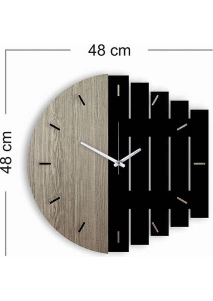 Dekoratif Modern Ahşap Duvar Saati Ritim indirimleri