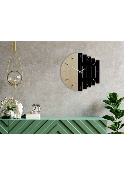 Dekoratif Modern Ahşap Duvar Saati Ritim modelleri