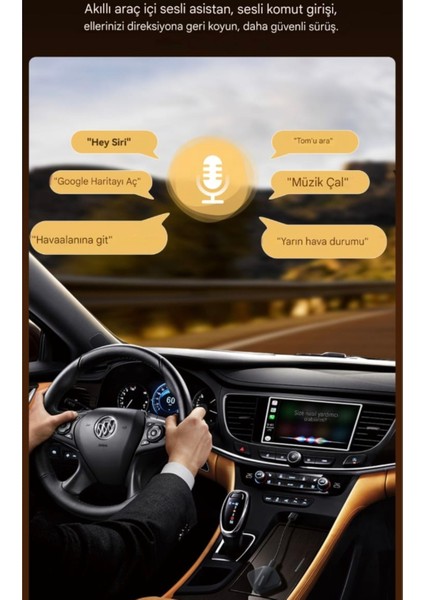 Carplay İphone Apple Bluetooth+Wifi Otomatik Tak ve Çalıştır CE Lisanslı Orjinal Carplay Yeni Nesil Son Teknoloji