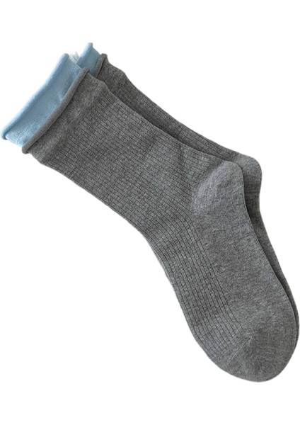 Koreli Kız Çorapları Ilkbahar ve Sonbahar Ipli Yüz Öğrenci ile Tatlı Çorap Kemiksiz Tatlı Rulo Çorap Kadın (Yurt Dışından)