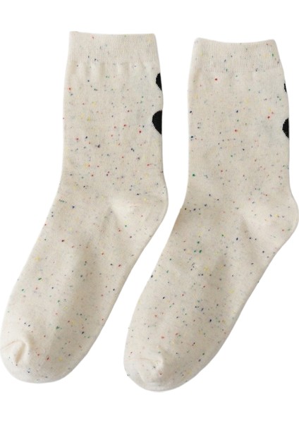 Koreli Kız Çorapları Ilkbahar ve Sonbahar Ipli Yüz Öğrenci ile Tatlı Çorap Kemiksiz Tatlı Rulo Çorap Kadın (Yurt Dışından)