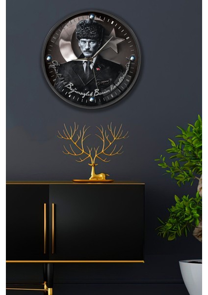 Atatürk Duvar Saati - 29 cm