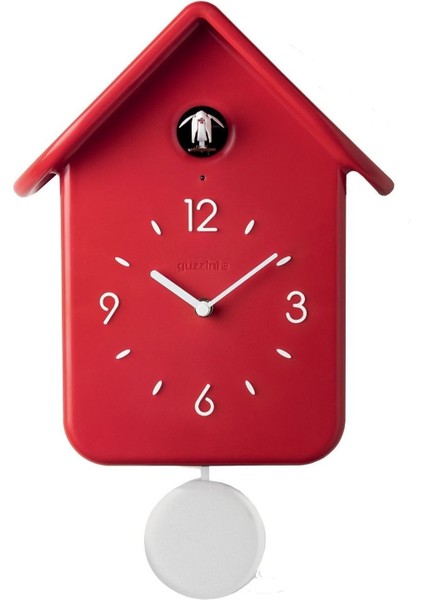 Guzzini Home Qq Sarkaçlı Guguklu Saat Kırmızı