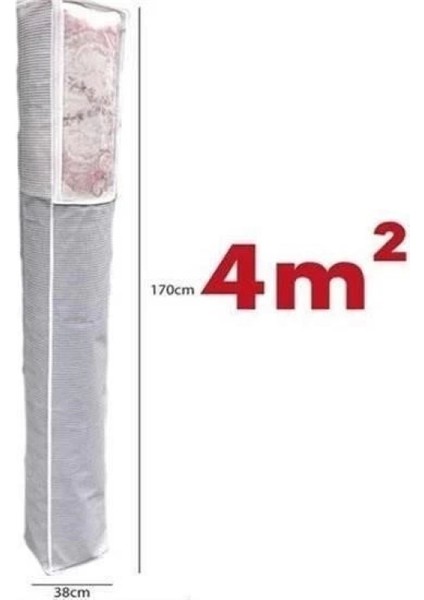 Pencereli Halı Hurcu Toz Geçirmez Sağlam Dayanıklı Hurç Organizer 4m²