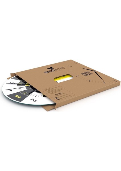 Cam Duvar Saati Yuvarlak 1041 30 x 30 cm fırsatları