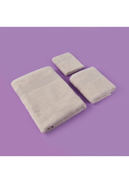 Soft 3'lü Havlu Seti - Gri