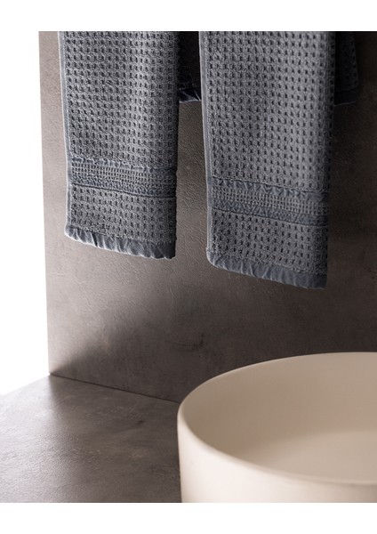 Alissa 2'li %100 Pamuk El Havlusu - Lacivert fiyatları