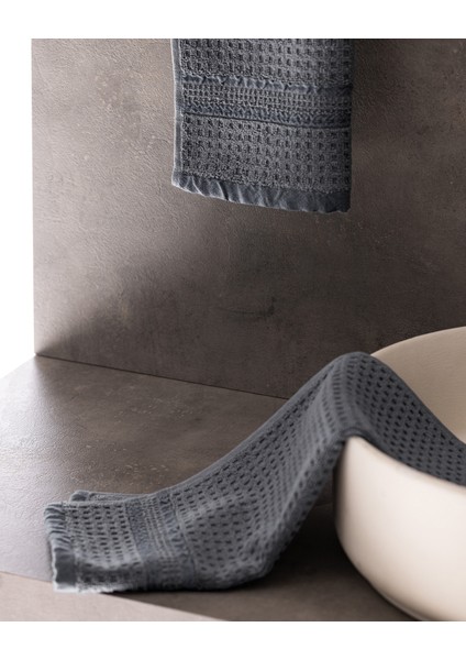 Alissa 2'li %100 Pamuk El Havlusu - Lacivert modelleri