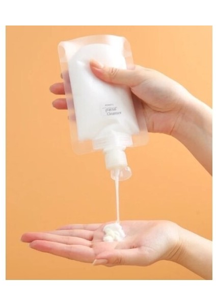 3 Adet 100ml Krem Şampuan Kabı Tekrar Kullanılabilir Set fiyatları