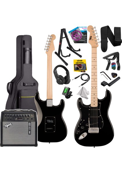RPH-31BK-50AMP Solak Elektro Gitar 50W Amfili Full Set