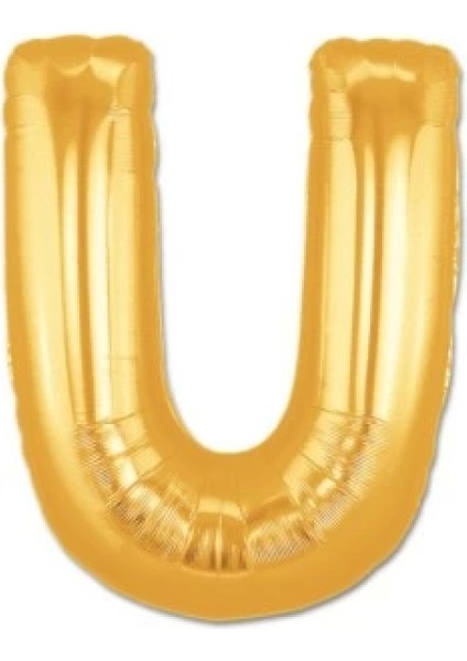 U Harf Folyo Balon Altın Renk 40 Inç (4887)
