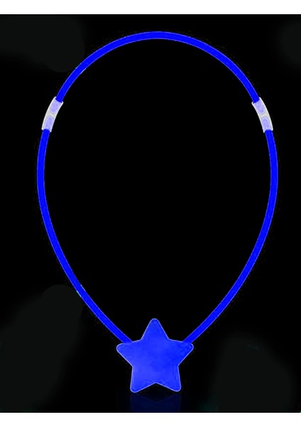 Glow Stick Yıldız Kolye - Glow Kolye - Glow Stick Partisi Yıldız Kolye 6 Adet (4887) modelleri