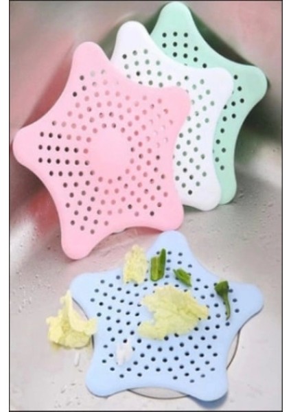 Plastik Lavabo ve Küvet Yıldız Süzgeç (4887)