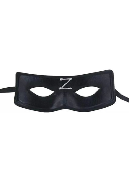 Zorro Maskesi Arkadan Lastikli Z Baskılı (4887)