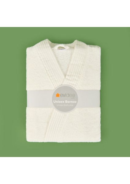 Soft Premium Unisex Bornoz - Beyaz - S / M