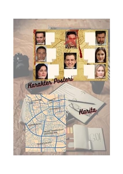 Yazar Davası, Cinayet Çözme ve Katili Bulma Oyunu, Suçluyu Bulma- Dedektif Oyunu fiyatları