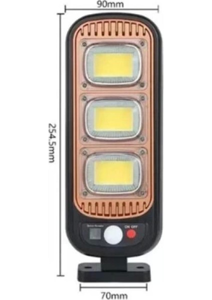 Sensörlü Güneş Enerjisi Ile Şarj Olabilen Duvara Monte Solar Aydınlatma GL-84069 (4887)