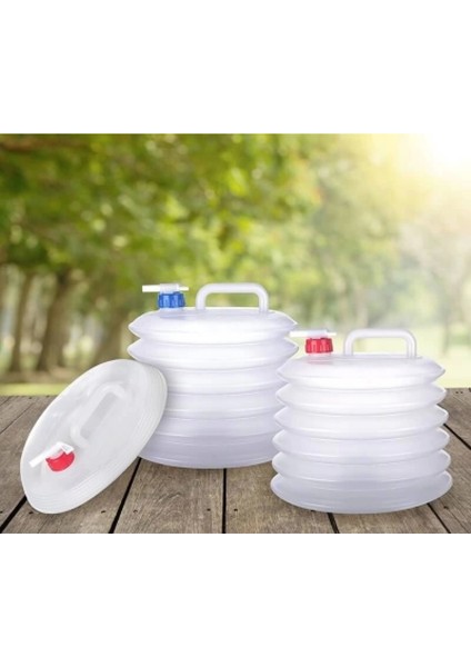 Fda Akordiyon Musluklu Katlanır Su Bidonu 10 Lt (4887)