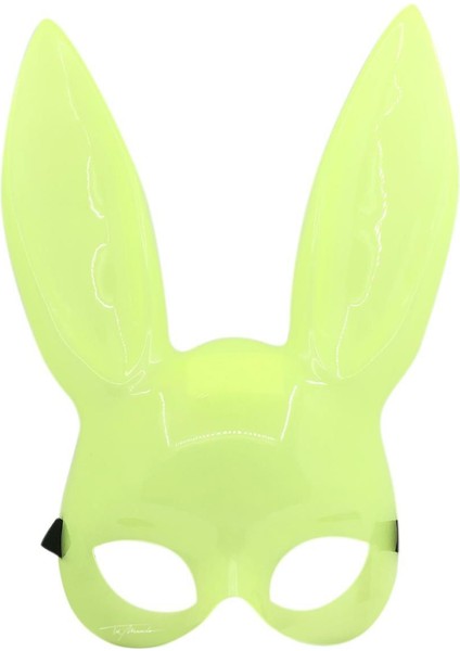 Karanlıkta Yanan Glow Floresan Tavşan Maskesi 32X22 cm (4767) - MCT1813-3168