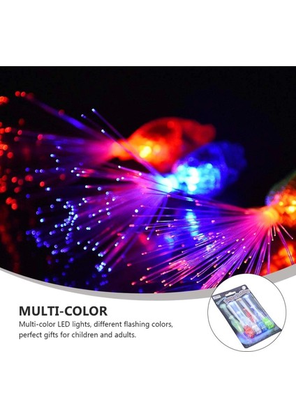 LED Işıklı Renkli Püsküllü Parmak Işığı 4 Renk 4 Adet (4887) modelleri