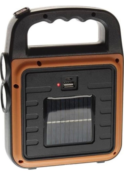 Taşınabilir 4 Farklı Fonksiyonlu Güneş Enerjili ve USB ile Şarj Olabilen Portatif LED Işıldak HS-8020 (4887)