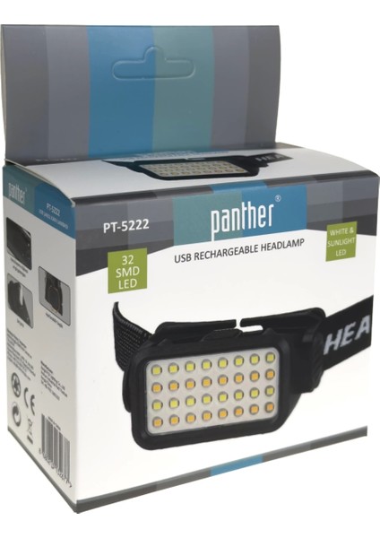 Panther PT-5222 USB Şarjlı Kafa Lambası indirimleri