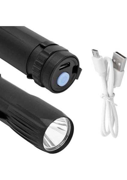 300 Metre Menzilli USB Şarjlı El Feneri (4887) fiyatları