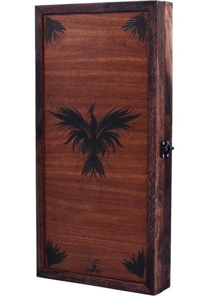 Oyun Aletleri Figür Anka Kuşu Tavla Ceviz Kaplama (El Yapımı) - Tavla - 2 Oyuncusu - 6+ Yaş ve Üzeri -