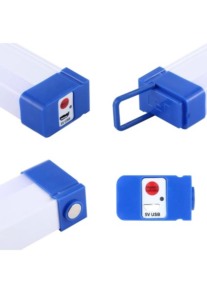 BK-300 Mıknatıslı Şarjlı Solar Lamba 32 cm (2 Parça Halinde Paneli Unutma) (4887) modelleri