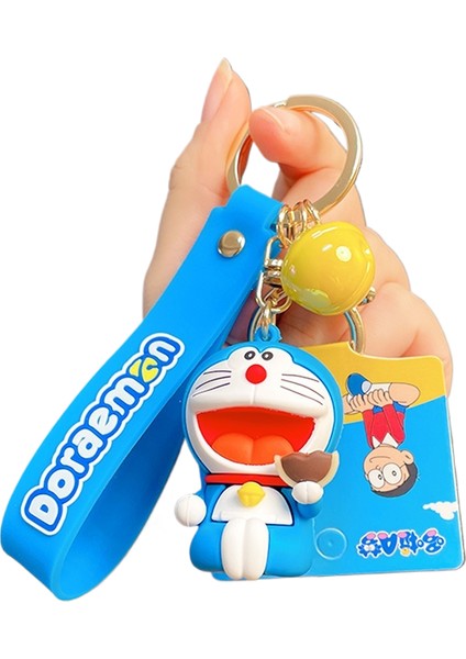 Karikatür Doraemon Anahtarlık Kolye Sevimli Tinkerbell Kedi Bebek Araba Anahtarlık (Yurt Dışından)