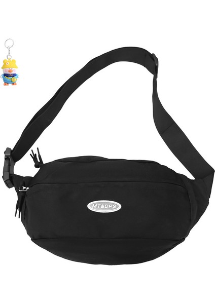 Göğüs Çantası Crossbody Çantası Kadın Gündelik Çok Yönlü Kanvas Crossbody Çantası Seyahat Bel Çantası Bisiklet Omuz Çantası (Yurt Dışından)